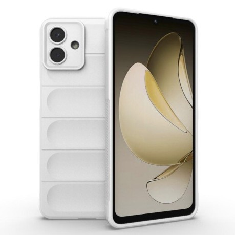 Силиконовый чехол Magic Flannel для Samsung Galaxy A07 4G - белый