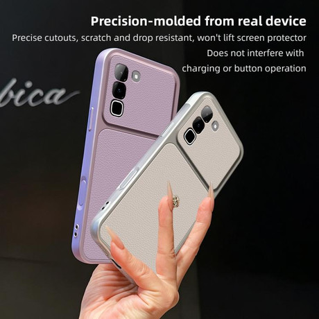 Противоударный чехол Lambskin Series Skin Feel Shockproof с мягким покрытием на Infinix Hot 70 5G / 4G — розовый