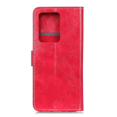 Кожаный чехол-книжка Retro Crazy Horse Texture на Samsung Galaxy Note 20 Ultra - красный