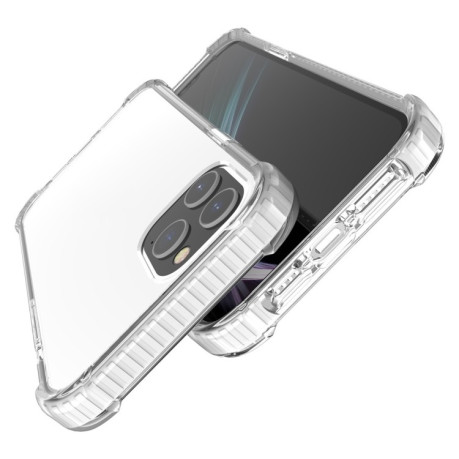 Протиударний акриловий чохол Four-corner на iPhone 12 Pro Max - білий