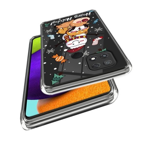 Протиударний чохол Christmas Patterned для Xiaomi Poco C40/Redmi 10c - Elk Puppy