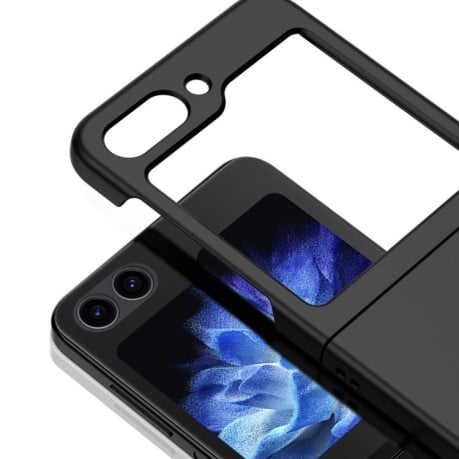 Протиударний чохол 2 Parts Skin Feel PC Full Coverage Shockproof для Samsung Galaxy Flip 6 - чорний