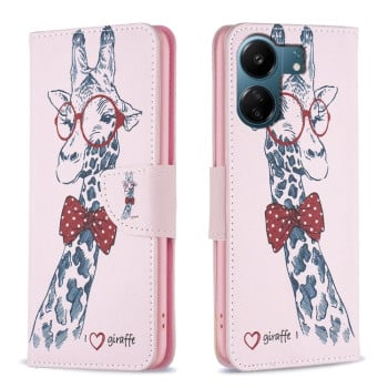 Чохол-книжка Colored Drawing Pattern для Xiaomi Redmi 13C/Poco C65/Poco C65 - Deer