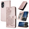 Чохол-книжка Totem Embossed Magnetic Leather на OPPO A58 4G - рожеве розовое золото