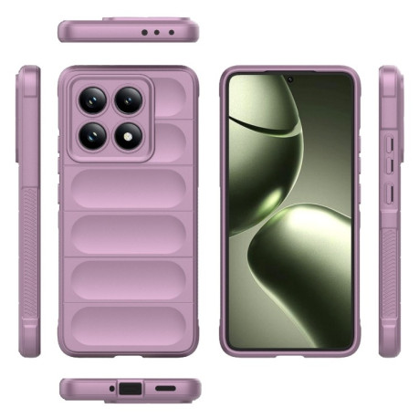 Силиконовый чехол Magic Flannel для Xiaomi 14T 5G Global - фиолетовый