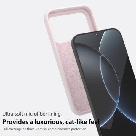 Силиконовый чехол Liquid Silicone Skin-friendly на Xiaomi 17 Pro - белый