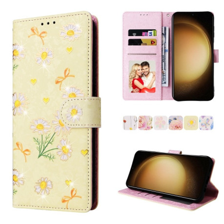 Чохол-книжка Bronzing Painting RFID для Samsung Galaxy S24+ 5G - Daisy