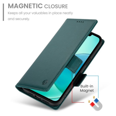 Чохол-книжка Side Buckle Magnetic Frosted Leather для iPhone 16e - зелений