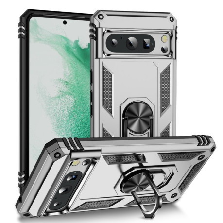 Протиударний чохол HMC 360 Degree Rotating Holder для Google Pixel 8 Pro - сріблястий