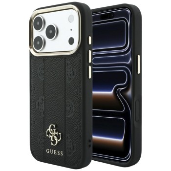 Оригінальний чохол Guess Stripe Peony 4G Logo з MagSafe на iPhone 17 Pro Max / 18 Pro Max - Black