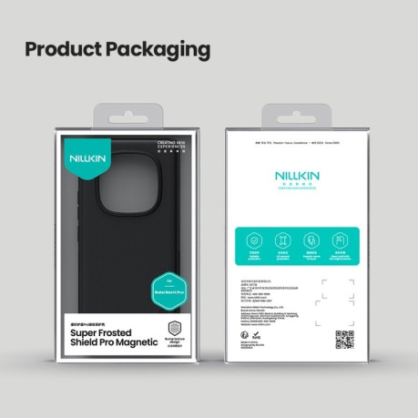 Противоударный чехол NILLKIN Frosted Shield Pro Magnetic Magsafe для Xiaomi Redmi Note 14 Pro+ 5G - черный