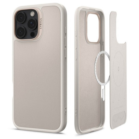 Оригинальный чехол Spigen Cyrill Kajuk (Magsafe) для iPhone 16 Pro Max - Beige