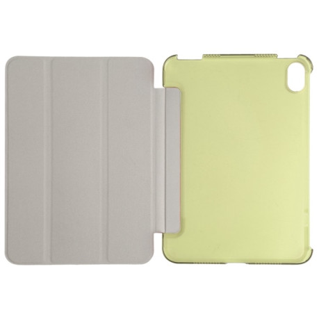 Чехол-книжка Silk Texture Three-fold на iPad mini 6 - зеленый