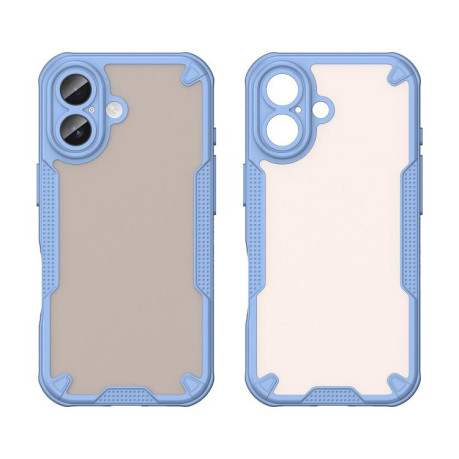 Противоударный чехол Armor Glaze PC Hybrid для iPhone 17 - синий