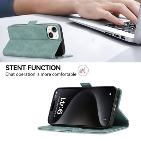 Чохол-книжка ABEEL Color Block Magnetic RFID Leather  для Samsung Galaxy A56 5G - зелений