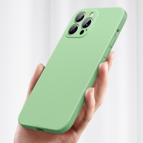 Силиконовый чехол Benks Silicone Case (with MagSafe Support) для iPhone 13 Pro Max - зеленый