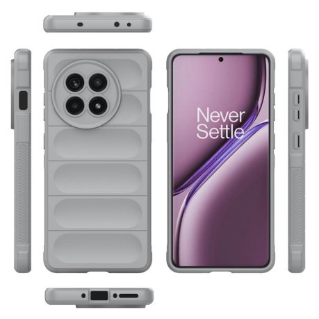 Силіконовий чохол Magic Flannel для OnePlus 13R/Ace 5/Ace 5 Pro - сірий