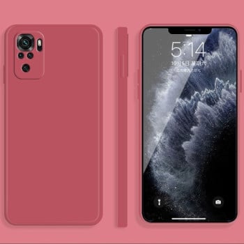 Силіконовий чохол Solid Color Liquid Silicone на Xiaomi Poco M3 Pro  - червоний