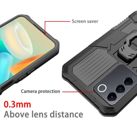 Противоударный чехол Armor Warrior для Vivo V27e - серый