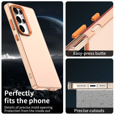 Противоударный чехол Candy Series для Samsung Galaxy S25 Ultra 5G - оранжевый