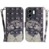 Чехол-книжка 3D Painting для Infinix Hot 50i / Smart 9 - Cat