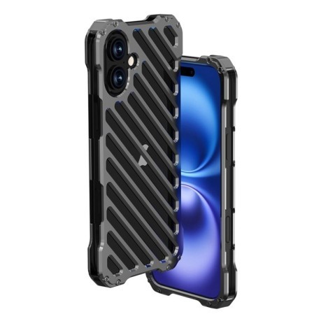 Протиударний чохол R-JUST RJ-50 для iPhone 16 Plus - сірий