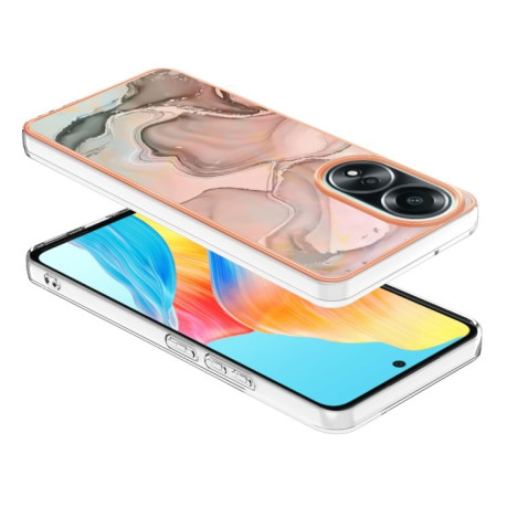 Протиударний чохол Electroplating IMD для OPPO A58 4G - рожеве розовое золото