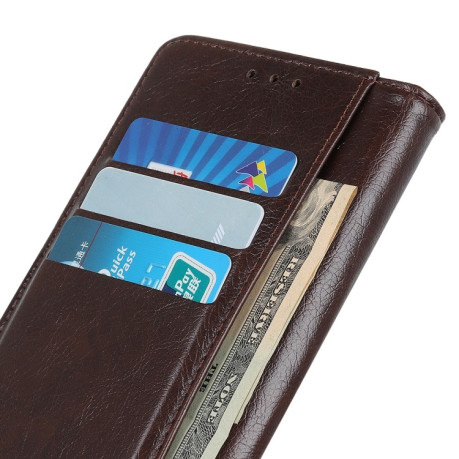 Чехол-книжка Copper Buckle Nappa Texture на Samsung Galaxy A52/A52s - кофейный