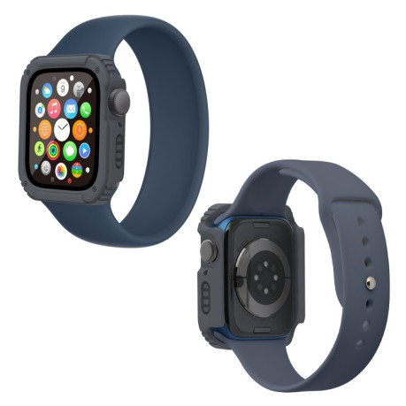 Протиударна накладка із захисним склом 2 in 1 Screen для Apple Watch Series 3 / 2 / 1 42mm - темно-сіра