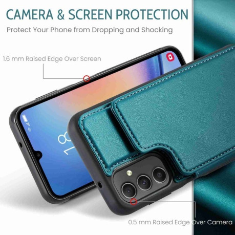 Чехол CaseMe C22 Card Slots Holder RFID Anti-theft для Samsung Galaxy A54 5G - синий