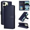 Чохол-книжка 3-Card Slots Multifunctional Leather для Xiaomi Redmi Note 14 4G 164.48mm - синій