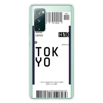 Противоударный чехол Boarding Pass Series на Samsung Galaxy S20 FE - Tokyo