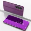 Чехол книжка Clear View на Samsung Galaxy A37 5G — фиолетовый