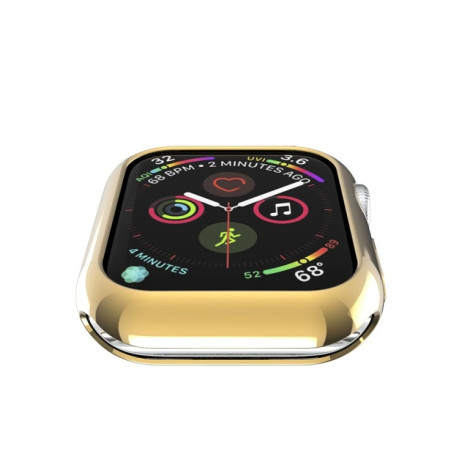 Противоударная накладка Round Hole для Apple Watch Series 3 / 2 / 1 42mm - золотая