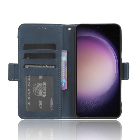 Чехол-книжка Skin Feel Calf на Samsung Galaxy S23 FE 5G - синий
