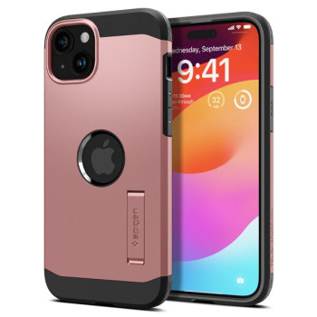 Оригинальный чехол Spigen Tough Armor Mag (Magsafe) на iPhone 15 - Rose Gold