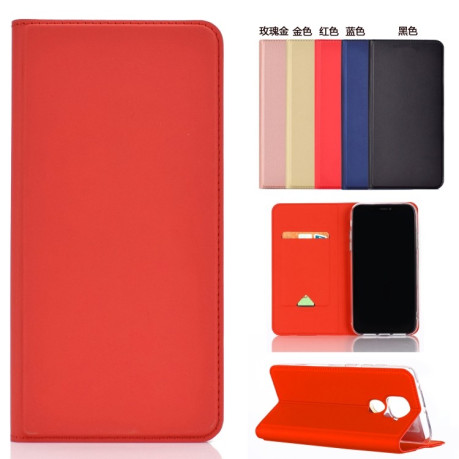 Чохол-книжка Ultra-thin Plain на Xiaomi Redmi 10X / Note 9 - червоний