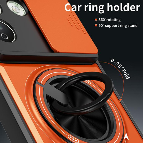 Противоударный чехол Lens Sliding Window Multifunctional Magnetic Shockproof со шторкой камеры на Xiaomi Redmi Note 17 Pro Max 5G Global — чёрный