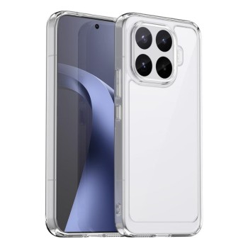 Протиударний чохол Colorful Acrylic Series з кольоровою силіконовою боковиною на Xiaomi 17T Pro 5G — прозорий
