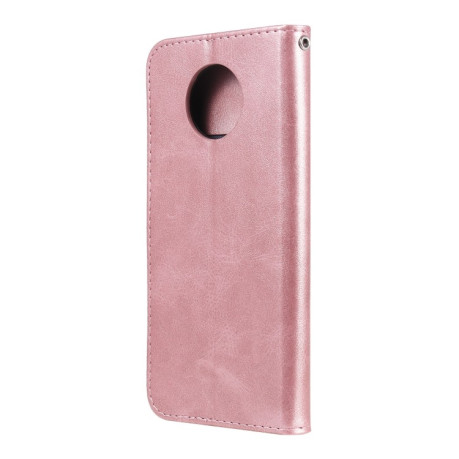 Чохол-книжка Fashion Calf Texture для Xiaomi Poco X3 Pro - рожеве золото