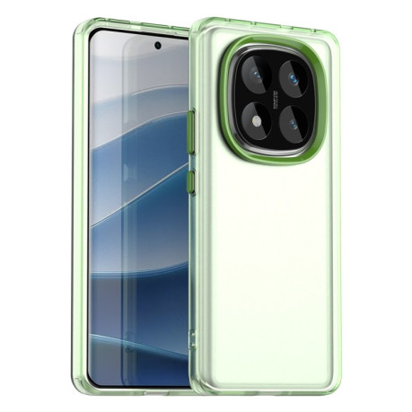 Протиударний чохол Candy Series для Xiaomi Redmi Note 14 Pro 5G/Poco X7 - зелений