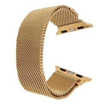 Браслет из нержавеющей стали Milanese Loop Magnetic для Apple Watch 38/40mm - золотой