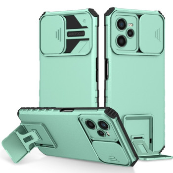 Протиударний чохол Stereoscopic Holder Sliding для Realme C35 - блакитний