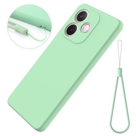 Силіконовий чохол Solid Color Liquid Silicone на OPPO A5 Pro 4G - зелений