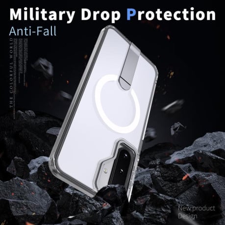 Чохол Kalebol Star Shine Skin Feel з MagSafe та підставкою на Samsung Galaxy A17 5G - прозорий