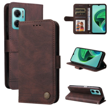 Чохол-книжка Skin Feel Life Tree для Xiaomi Redmi Note 11E/Redme 10 5G / 10 Prime+ 5G - коричневий