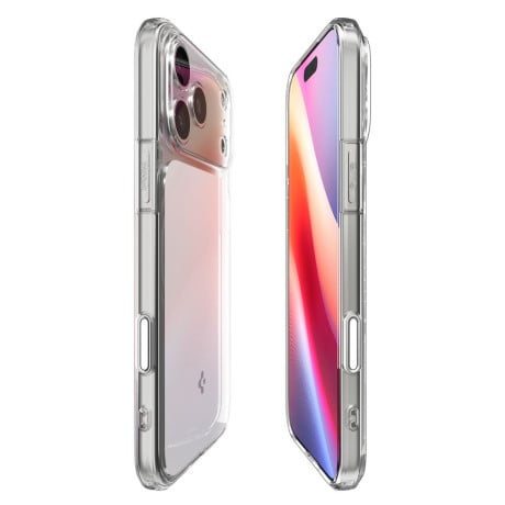 Оригінальний чохол Spigen Ultra Hybrid &quot;T&quot; MagSafe на iPhone 17 Pro Max - Clear and White