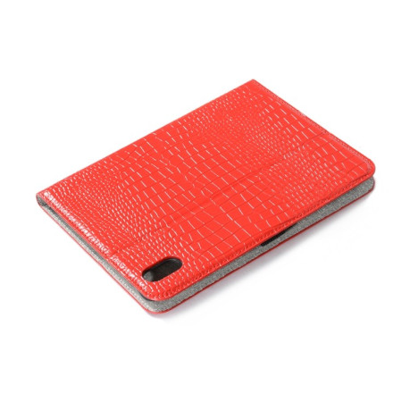 Чехол-книжка Crocodile Texture для iPad mini 6 - красный