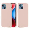 Силиконовый чехол Solid Color Liquid на iPhone 15 - розовый песок