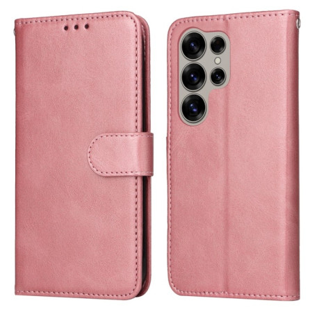Чохол-книжка Stitching Calf Texture для Samsung Galaxy S25 Ultra 5G - рожеве золото
